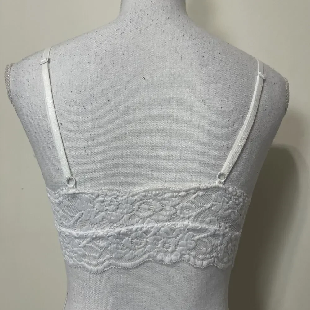 1 Women Lace‎ Bralette Sexy Bra Floral Lingerie Sleepwear Night Top Small White